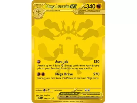 Mega Lucario ex (Mega Hyper Rare) – ME01 Mega Evolution | Carta POKEMON en México