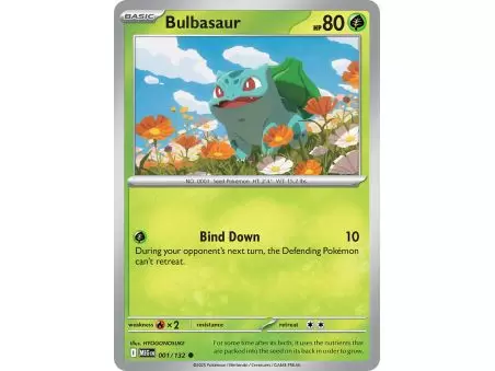 Bulbasaur (Common/Reverse Holofoil) – ME01 Mega Evolution | Carta POKEMON en México