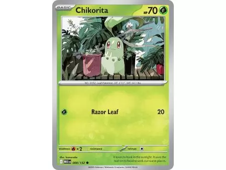 Chikorita (Common/Reverse Holofoil) – ME01 Mega Evolution | Carta POKEMON en México