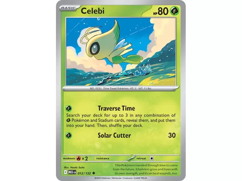 Celebi (Uncommon/Reverse Holofoil) – ME01 Mega Evolution | Carta POKEMON en México