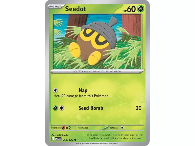 Seedot (Common/Reverse Holofoil) – ME01 Mega Evolution | Carta POKEMON en México