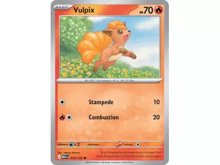 Vulpix (Common/Reverse Holofoil) – ME01 Mega Evolution | Carta POKEMON en México