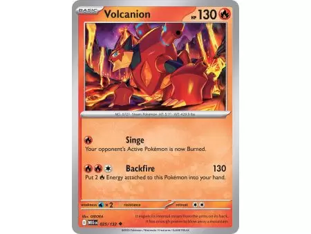 Volcanion (Uncommon/Reverse Holofoil) – ME01 Mega Evolution | Carta POKEMON en México