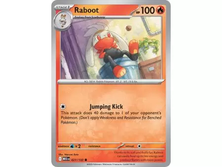 Raboot (Common/Reverse Holofoil) – ME01 Mega Evolution | Carta POKEMON en México