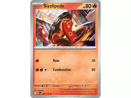 Sizzlipede (Common/Reverse Holofoil) – ME01 Mega Evolution | Carta POKEMON en México