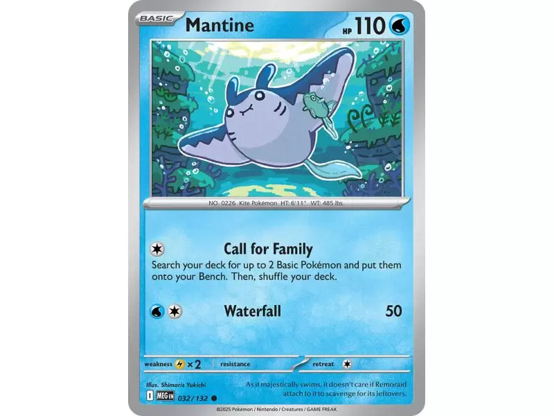 Mantine (Common/Reverse Holofoil) – ME01 Mega Evolution | Carta POKEMON en México