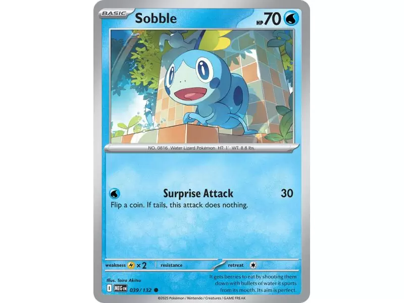 Sobble (Common/Reverse Holofoil) – ME01 Mega Evolution | Carta POKEMON en México