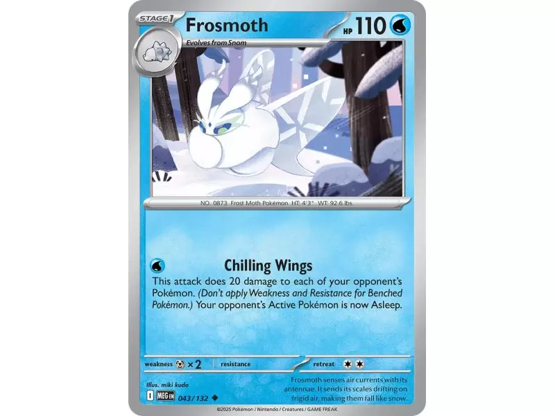 Frosmoth (Uncommon/Reverse Holofoil) – ME01 Mega Evolution | Carta POKEMON en México