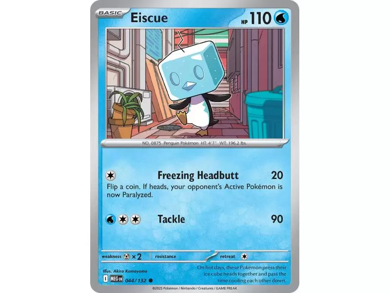Eiscue (Common/Reverse Holofoil) – ME01 Mega Evolution | Carta POKEMON en México