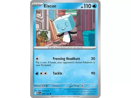 Eiscue (Common/Reverse Holofoil) – ME01 Mega Evolution | Carta POKEMON en México