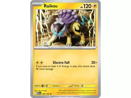 Raikou (Rare/Reverse Holofoil) – ME01 Mega Evolution | Carta POKEMON en México