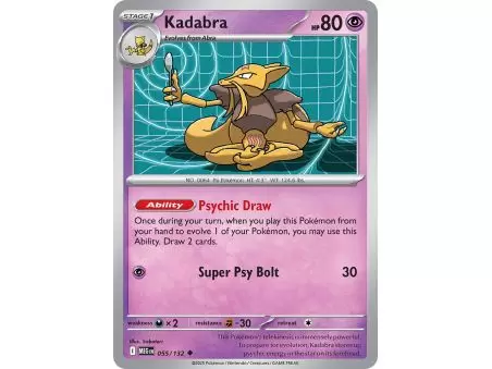 Kadabra (Uncommon/Reverse Holofoil) – ME01 Mega Evolution | Carta POKEMON en México