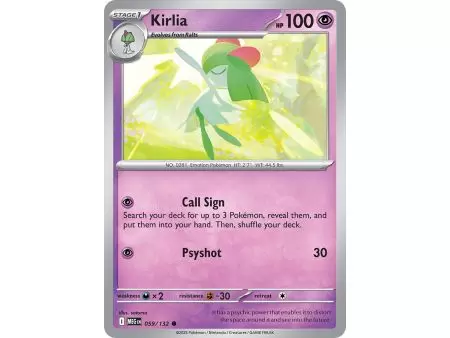 Kirlia (Common/Reverse Holofoil) – ME01 Mega Evolution | Carta POKEMON en México