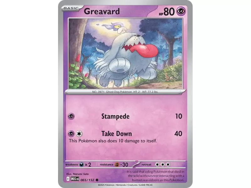 Greavard (Common/Reverse Holofoil) – ME01 Mega Evolution | Carta POKEMON en México