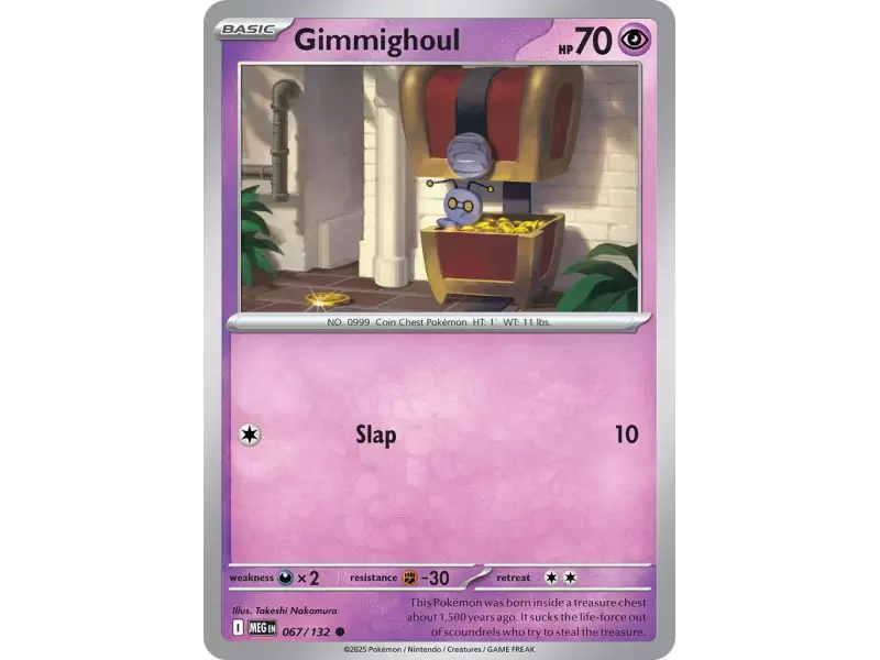 Gimmighoul (Common/Reverse Holofoil) – ME01 Mega Evolution | Carta POKEMON en México