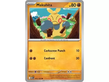 Makuhita (Common/Reverse Holofoil) – ME01 Mega Evolution | Carta POKEMON en México