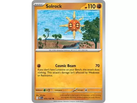Solrock (Uncommon/Reverse Holofoil) – ME01 Mega Evolution | Carta POKEMON en México