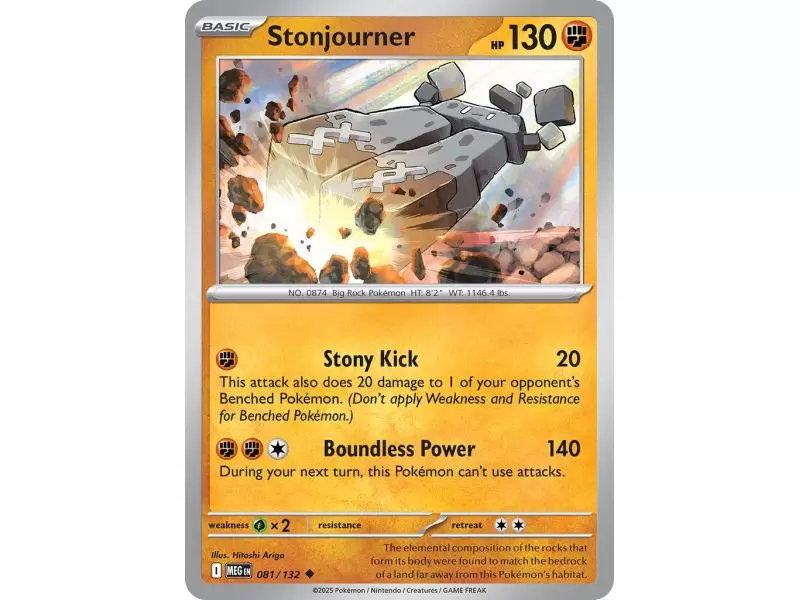 Stonjourner (Uncommon/Reverse Holofoil) – ME01 Mega Evolution | Carta POKEMON en México