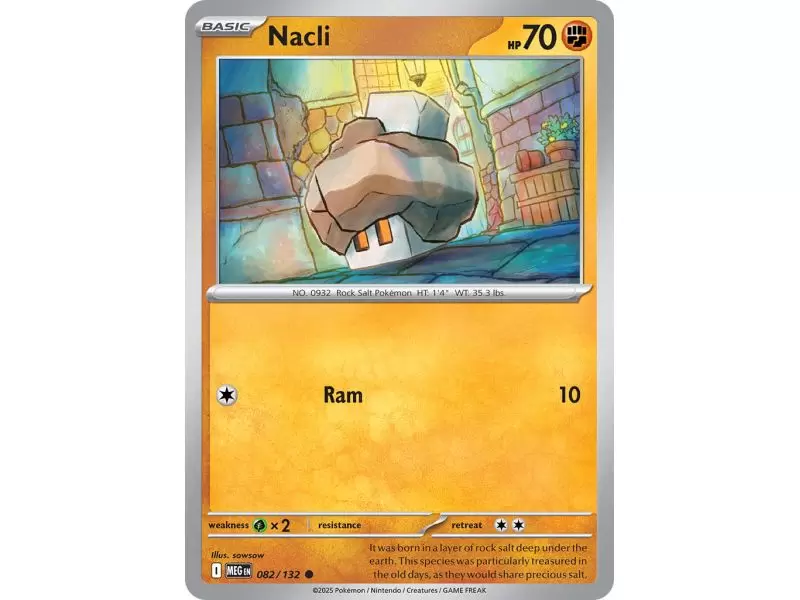 Nacli (Common/Reverse Holofoil) – ME01 Mega Evolution | Carta POKEMON en México