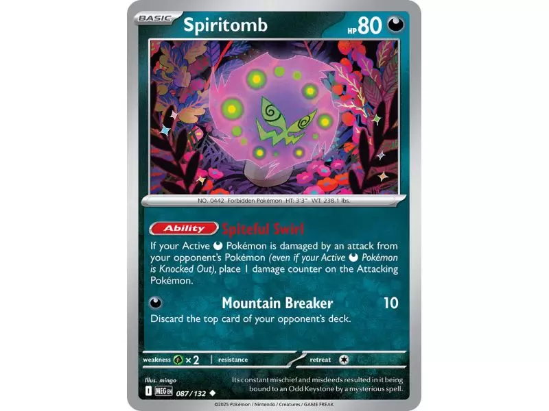 Spiritomb (Uncommon/Reverse Holofoil) – ME01 Mega Evolution | Carta POKEMON en México