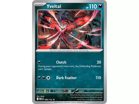 Yveltal (Rare/Reverse Holofoil) – ME01 Mega Evolution | Carta POKEMON en México