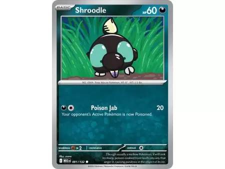 Shroodle (Common/Reverse Holofoil) – ME01 Mega Evolution | Carta POKEMON en México