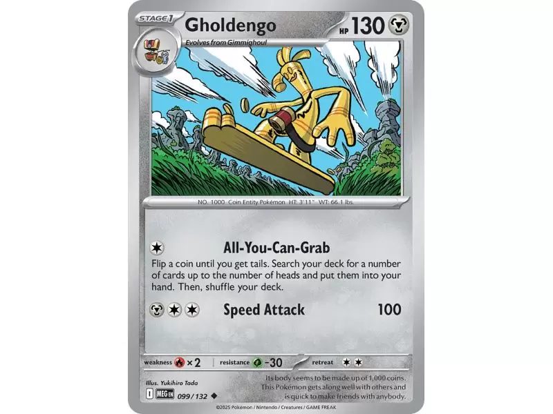 Gholdengo (Uncommon/Reverse Holofoil) – ME01 Mega Evolution | Carta POKEMON en México