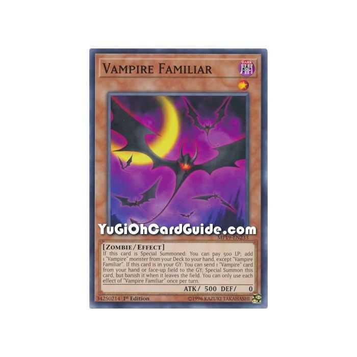 Vampire Familiar (Common) – 2019 Gold Sarcophagus Mega Pack | Carta YUGIOH en México