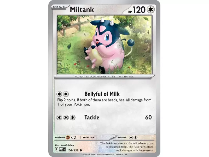 Miltank (Common/Reverse Holofoil) – ME01 Mega Evolution | Carta POKEMON en México