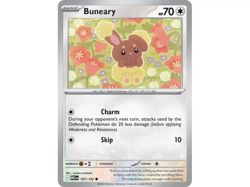 Buneary (Common/Reverse Holofoil) – ME01 Mega Evolution | Carta POKEMON en México