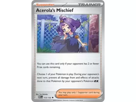 Acerola's Mischief (Uncommon/Reverse Holofoil) – ME01 Mega Evolution | Carta POKEMON en México