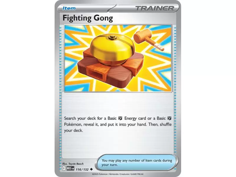 Fighting Gong (Uncommon/Reverse Holofoil) – ME01 Mega Evolution | Carta POKEMON en México