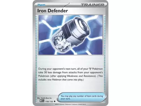 Iron Defender (Uncommon/Reverse Holofoil) – ME01 Mega Evolution | Carta POKEMON en México