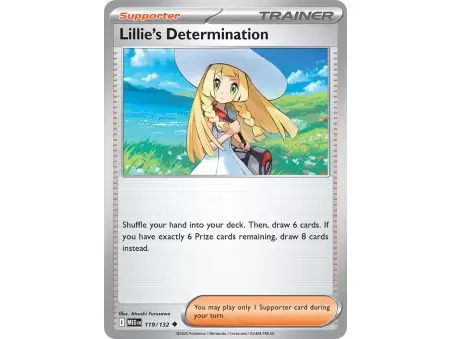 Lillie's Determination (Uncommon/Reverse Holofoil) – ME01 Mega Evolution | Carta POKEMON en México