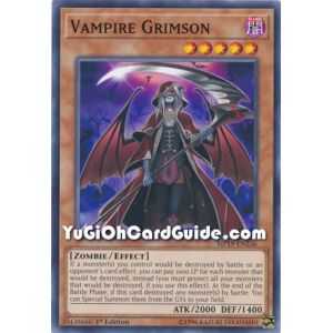 Vampire Grimson (Common) – 2019 Gold Sarcophagus Mega Pack | Carta YUGIOH en México