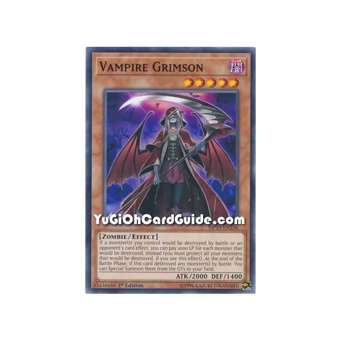 Vampire Grimson (Common) – 2019 Gold Sarcophagus Mega Pack | Carta YUGIOH en México