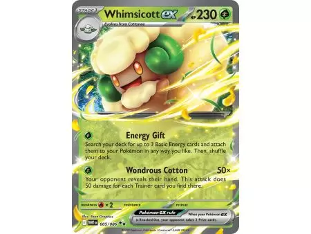 Whimsicott ex (Double Rare) – SV10.5 White Flare | Carta POKEMON en México