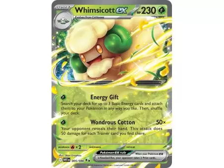 Whimsicott ex (Double Rare) – SV10.5 White Flare | Carta POKEMON en México
