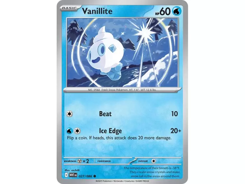 Vanillite (Common) – SV10.5 White Flare | Carta POKEMON en México