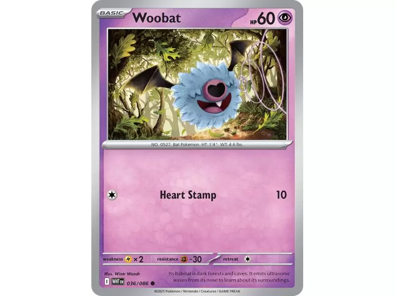 Woobat (Common) – SV10.5 White Flare | Carta POKEMON en México