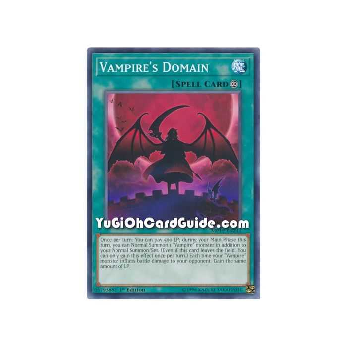 Vampire's Domain (Common) – 2019 Gold Sarcophagus Mega Pack | Carta YUGIOH en México