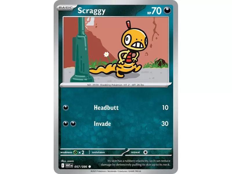 Scraggy (Common) – SV10.5 White Flare | Carta POKEMON en México