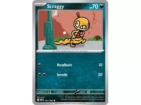 Scraggy (Common) – SV10.5 White Flare | Carta POKEMON en México