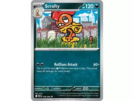 Scrafty (Uncommon) – SV10.5 White Flare | Carta POKEMON en México