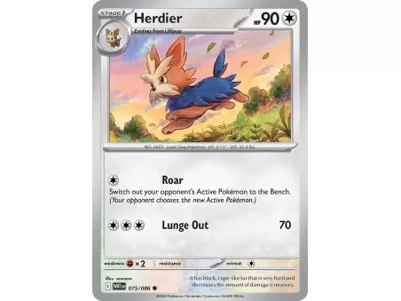 Herdier (Common) – SV10.5 White Flare | Carta POKEMON en México