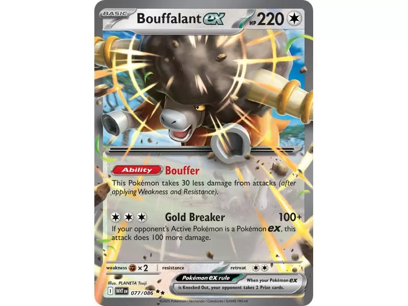 Bouffalant ex (Double Rare) – SV10.5 White Flare | Carta POKEMON en México