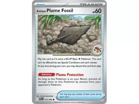 Antique Plume Fossil (Common) – SV10.5 White Flare | Carta POKEMON en México