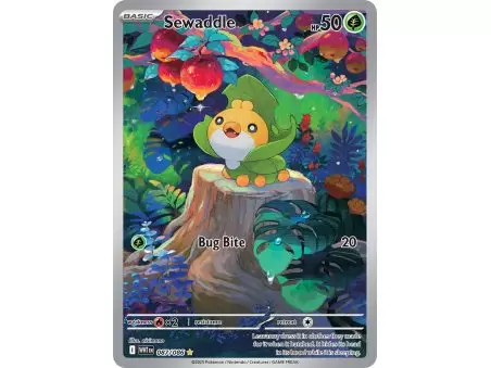 Sewaddle (Illustration Rare) – SV10.5 White Flare | Carta POKEMON en México