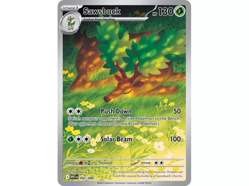 Sawsbuck (Illustration Rare) – SV10.5 White Flare | Carta POKEMON en México