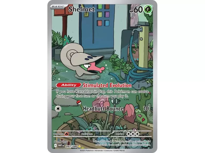 Shelmet (Illustration Rare) – SV10.5 White Flare | Carta POKEMON en México
